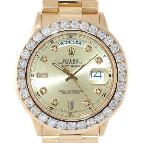 rolex presidential diamond price|Rolex presidential diamond bezel price.